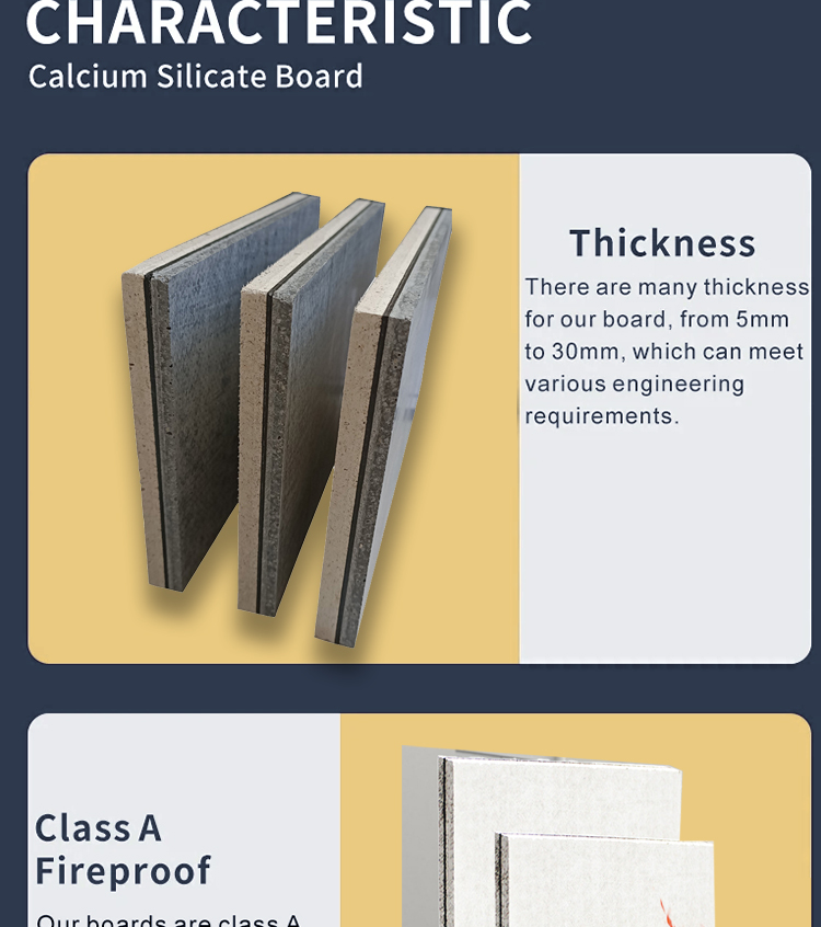 Modern Design Style Calcium Silicate Board for Exterior and Interior Wall Panels