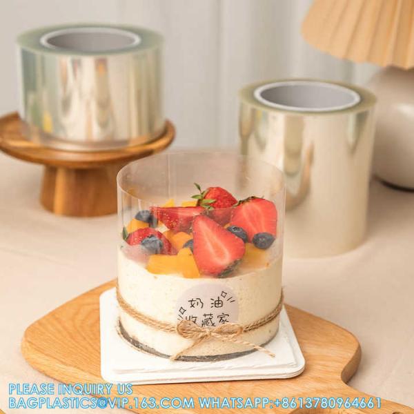 Bakeware Decoration Chocolate Candy For Baking Durable Cake Rim 1 Roll Cake Surround Film Transparent Cake