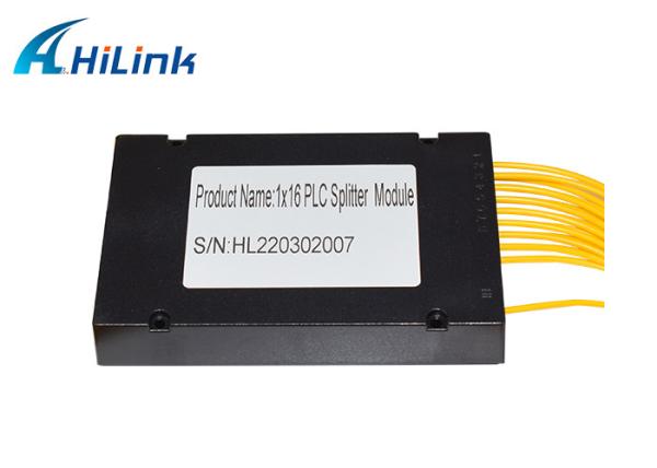 1x16 Optical Fiber PLC Splitter LC/APC Connectors 1M ABS Box FTTX Systems