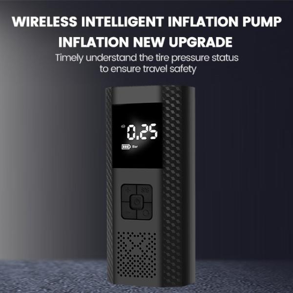 YANTU AM34 Mini Cordless Portable Digital Tire Inflator 12L / min Air Flow 80dB Noise