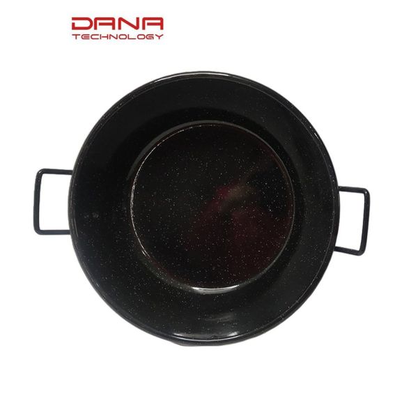 Classical Style Carbon Steel Paella Pan Enamel Coating For Commercial Kitchens