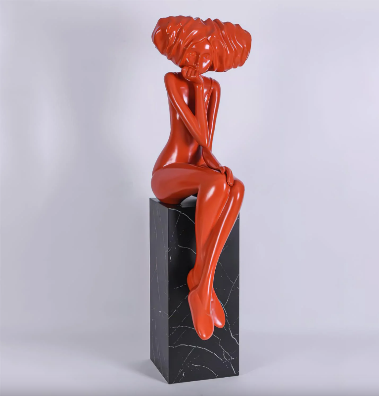 New Design Custom Decorative  Fiber Glass Sculpture Metal Life Size Art Sculpture Manufacturer/Factory