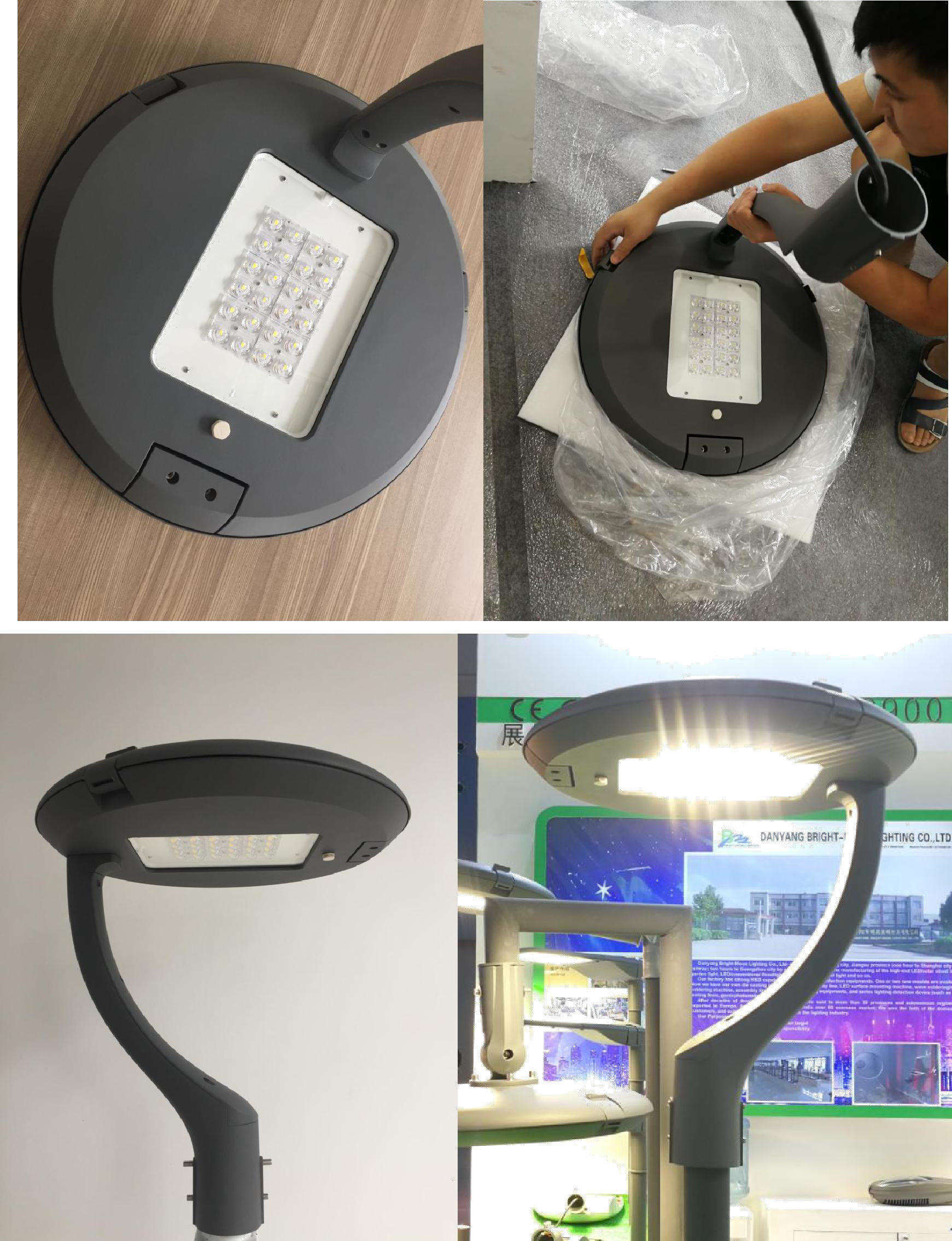 IP66 80W Садовое освещение Высокая эффективность освещения с 1-10V драйвером SPD10KV 140LM/W Используется для городских дорог, садов и парковочных площадок