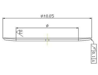 Top Carbide Slitter Blades , Dished Carbide Circular Knives K30