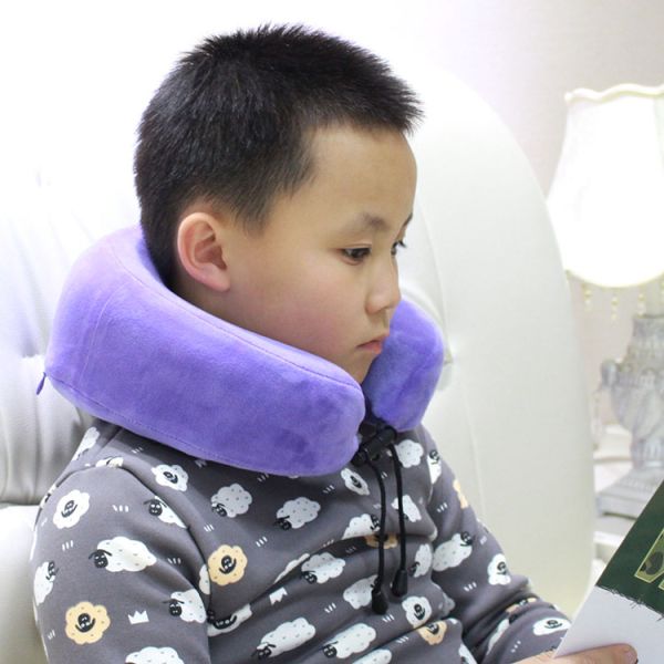 2021 Memory Foam Portable Travel Neck Pillow for Kids Children Neck Support Nap Pillows