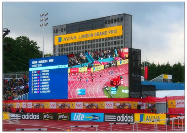 Stadium Perimeter LED Display RGB Programmable Wireless SMD 3535 Weather Resistance