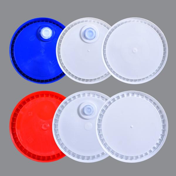 5 Gallon Plastic Bucket with Oil Spout Lid 20L Round Food Grade Plastic Oil Bucke