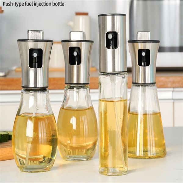 200ml Glass Olive Oil Sprayer Vinegar Bottle for Cooking Salad BBQ Kitchen Utensil