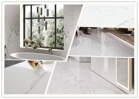 Tamanho lustrado Carrara branco super da telha 24x48 da porcelana 12 milímetros de espessura