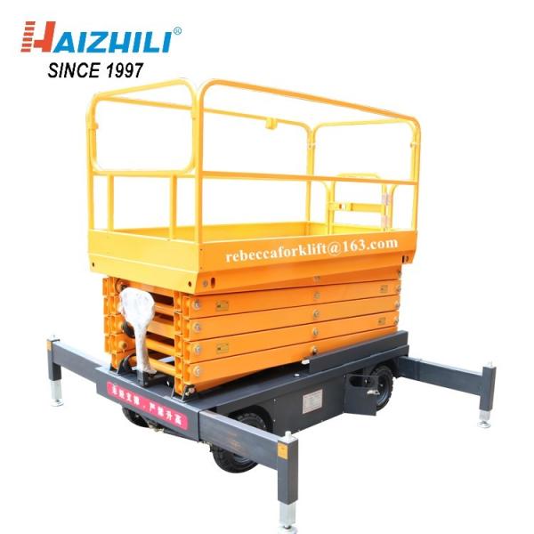 Mobile scissor tables hydraulic electric 500kg 9m indoor scissor lift platform