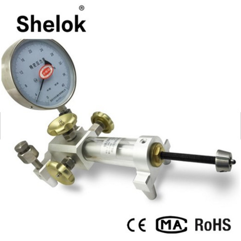 Pneumatic hand pump gas air pressure gauge calibration machine