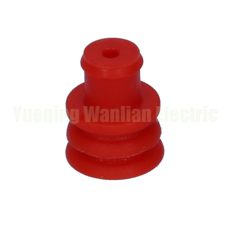 281934-3 Red Hole Waterproof Connection Sealing Plug Silicone Rubber Waterproof Bolt
