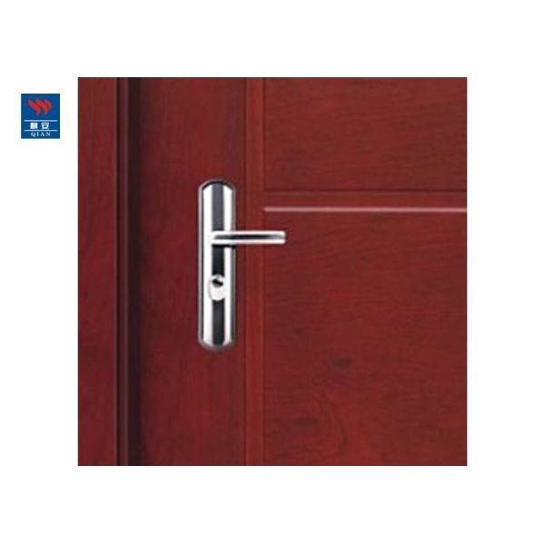 Solid Core Wood Grain Fire Rated Flush Wooden Door For Living Room