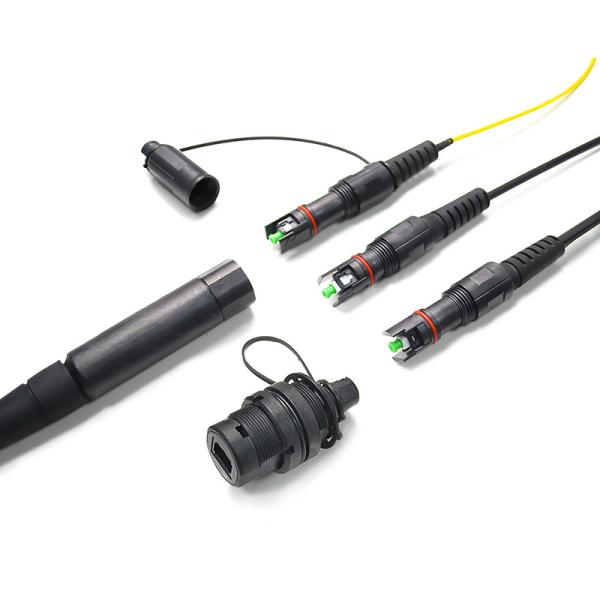 H Optic Connector OptiTap 1 Fiber Single-Tube Outdoor Jumper Fiber Optic Cable Assembly