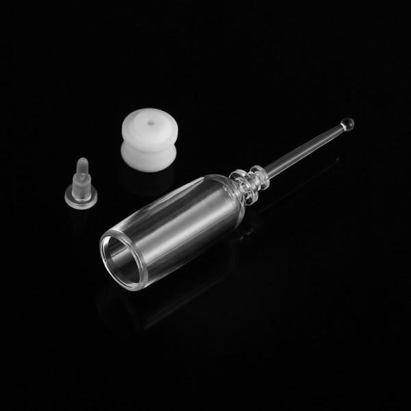 Transparent  2 Ml Serum Vials , Airless  Cosmetic Serum Bottles Screen Printing