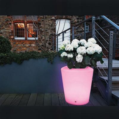 Remote Controlled Plastic LED Illuminated Flower Pot / Planter / Ice Bucket