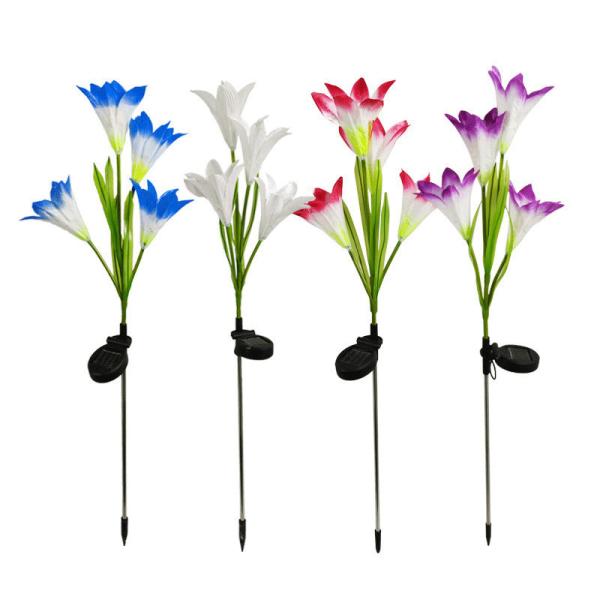 Color Changing Lily Flower Decoration Light 3500K 50lm RoHS Approved