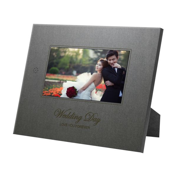Leather Beautiful HD Video Brochure Customizable For Wedding Invitations