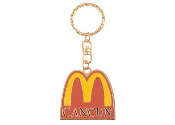 Gold Plaed Copper Stamping MacDonald Promotional Keychain for Company Celebration, School, Club