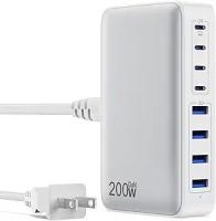 Chargeur USB C de 200 W GaN 8 ports Charge rapide USB C pour les tablettes de smartphone
