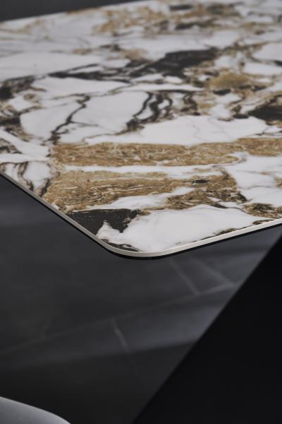 Luxury Marble Top Dining Table Set With Chairs Home Tableware Dining Table 6 Chairs