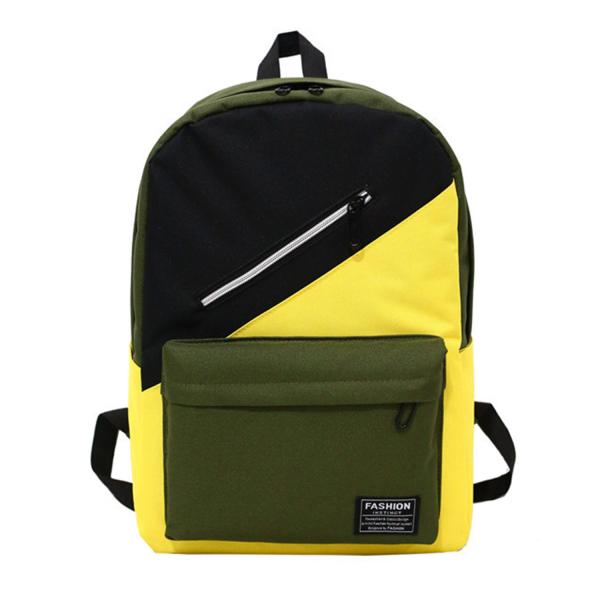 New Oxford waterproof cloth bag fashion cool slant zipper color students outdoor backpacks