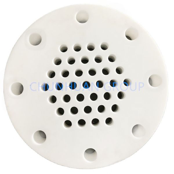 White Customized 2.2g/Cm3 SiO2 PTFE Molded Sheet With Hole
