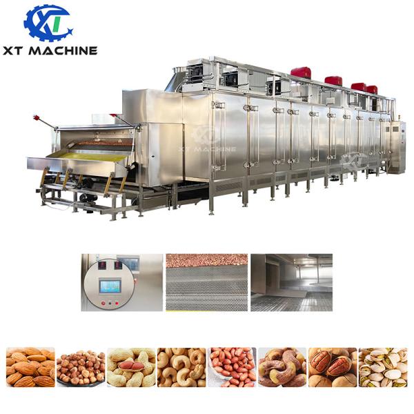 Fully Automatic Peanut And Cashew Roasting Machine With Air Cooling Technology