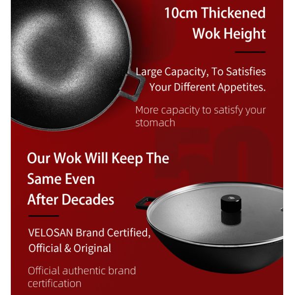 4.7kg Family Non Stick Induction Frying Pan Classic Design Chemicals Free