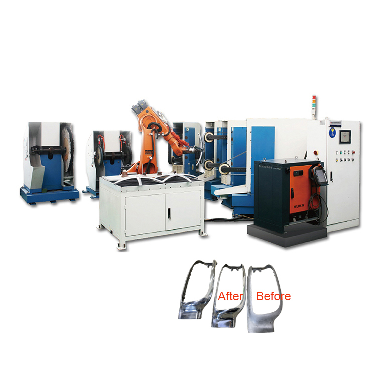 Adjustable Speed Automatic Robot Polishing Machine With Pallet System PLC