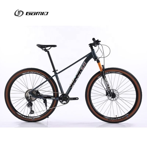 Aluminium Alloy Hollow Crankset Bicycle with SHIMANO Hydraulic Brake and Wire-controlled Air Lockable Fork