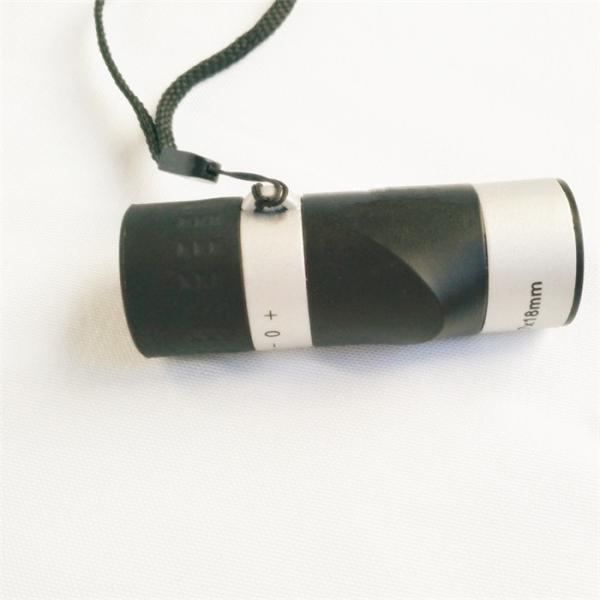 Peso leve branco do preto do telescópio 7x18 do monocular do bolso para a medida da distância