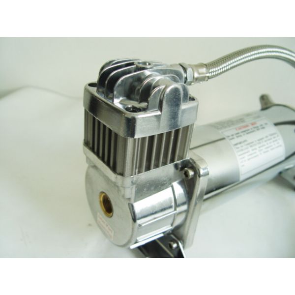 200PSI Single Chrome Car Air Compressor 12v , Air Ride Suspension For Trucks