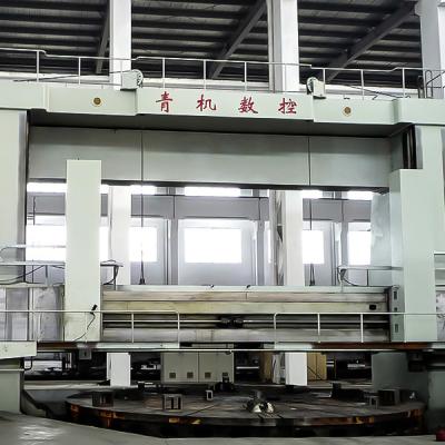 CK52100 Machine à tour CNC verticale lourde de 10 m de diamètre tournant double tourelle Siemens 828D 250 tonnes de capacité