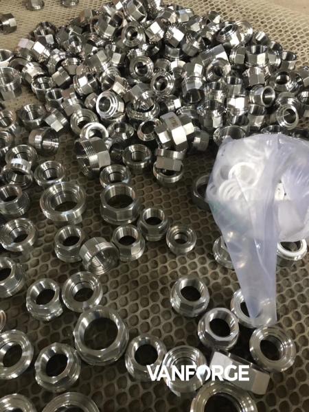 ASTM A182 3000LBS ASME B16.11 BS3799 Forged Steel Pipe Fittings Socket Weld Half Coupling