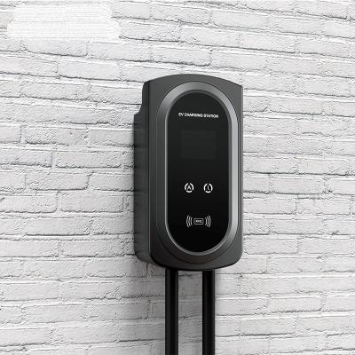 32Amp 7.2KW Wall Mounted EV Charger 2.8'' Color Screen EVSE Charger