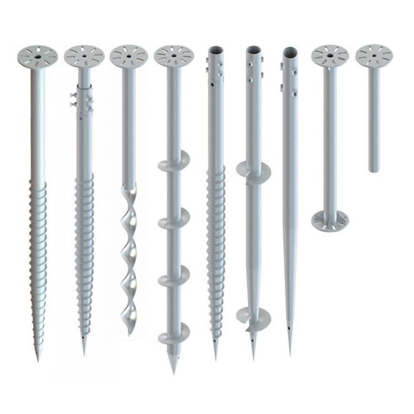 U Shape Galvanized Steel Ground Screw Pile with Customized Helix 0.276