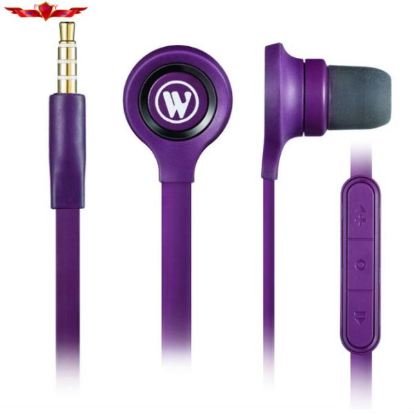 Hot Selling Super Bass 3.5MM Wired In Ear Earphone With MIC For Iphone 5S Multi Colors