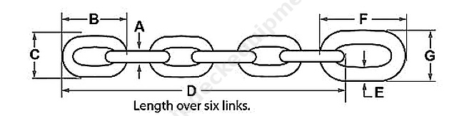 MIL-C-22521C Open Link Coast Guard Buoy Mooring Chain | 13–48 mm Studless Welded Chain