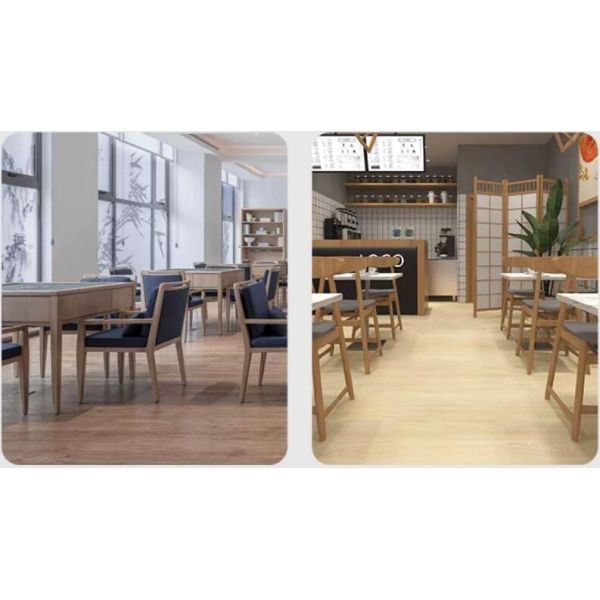 2.0mm LVT Vinyl Flooring Oak Wood/Walnut Wood Waterproof/Fire Resistance