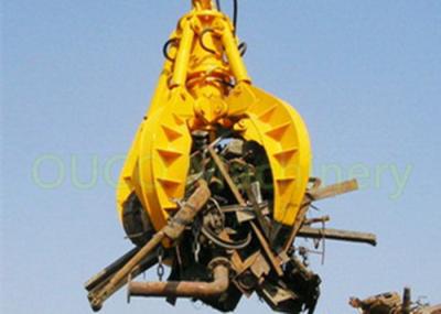 Shockless Grab Bucket Scrap 4.5 Ton Electric Hydraulic Easy Maintenance