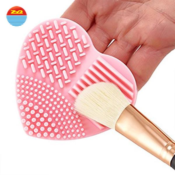 Heart - Shaped Food Grade Silicone Makeup Tool Compact In Size And Very Cute Design