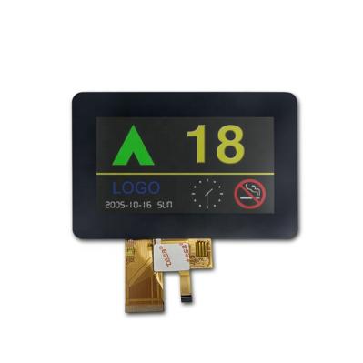 Brilho alto Ips 4,3 polegada 24bits da definição 4,3 do tela táctil 480xrgbx272 da polegada