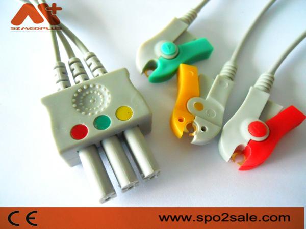 Mindray > Datascope Compatible 3 lead ECG Leadwire - 0010-30-42732