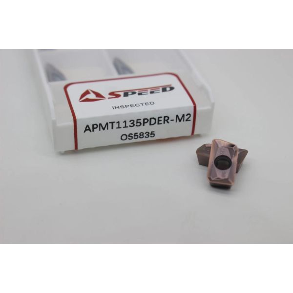 Вставка APMT 1135 APMT1135PDER-M2 цементированного карбида филируя для металла