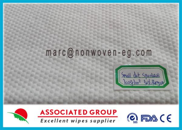Small Dot Patterned Pet Non Woven Fabric 50% Vicose Extra Thick 100Gsm