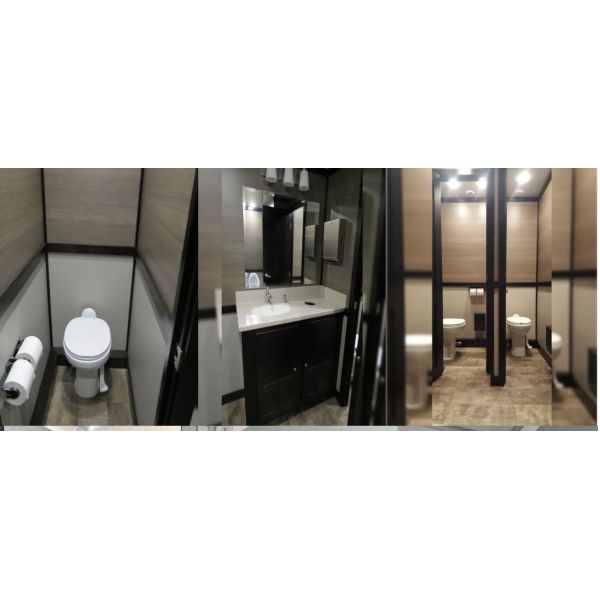 Доступный Функциональный и настраиваемый Мобильный одноместный душевой трейлер Наружный роскошный ванный туалет