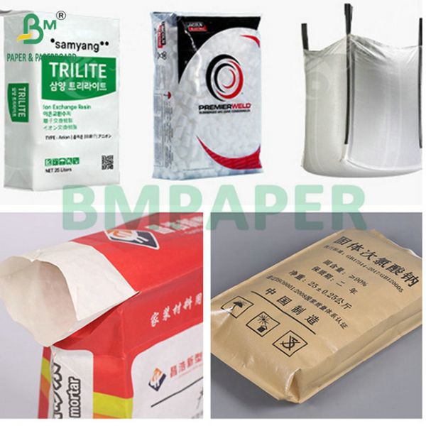 70 gr 80 gr Resistencia al desgarramiento Papel blanqueado para bolsas de cemento 720MM 820MM