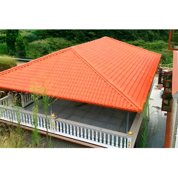 ASA Tejas de UPVC Popular laminas de plastico para techos external Colonial color espanola tejas de UPVC China Spanish UPVC roof sheets