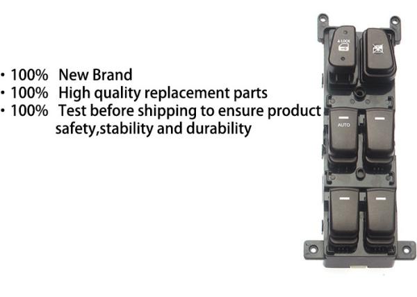 Auto Power window switch Front Left with key for Hyundai sonata four door with blue light 2009-2011 OE 93570-3K600